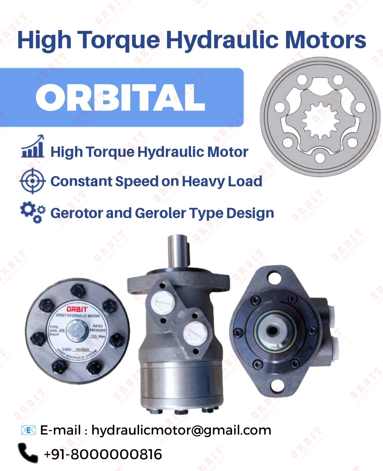 Danfoss OMM OMP OMR OMS Hydraulic Motor OMRX-50 11185609 White Hydraulic Motor In Ahmedabad Mumbai Pune Chennai Bangalore Hyderabad Nashik Indore Jaipur Delhi Kolkata India